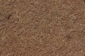 Surface of a mattress made of dry pressed coconut fiber. Background, texture.