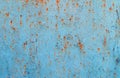 Blue rusty metal texture background Royalty Free Stock Photo