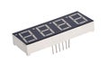 Surface mount 7-segment Binary digit on white isolated background