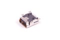 Surface mount SMD mini USB connector close up Royalty Free Stock Photo