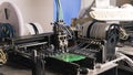 Surface-mount technology placement machine Royalty Free Stock Photo