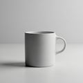 Surface. The mug has a plain, smooth texture and a classic cylindrical Royalty Free Stock Photo