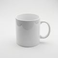 The surface of the mug is smooth and glossy, reflecting light subtly Royalty Free Stock Photo