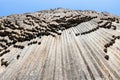 surface natural basalt columns in Garni gorge