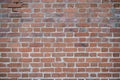 surface of an old brick wall made of red brick Royalty Free Stock Photo