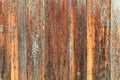 The surface of an old wooden fence for inscription. Brown background, faded in the sun