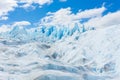 The surface over the Perito Moreno Glacier, located in Santa Cruz Province, Patagonia Argentina. Royalty Free Stock Photo
