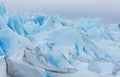 The surface over the Perito Moreno Glacier, located in Santa Cruz Province, Patagonia Argentina. Royalty Free Stock Photo