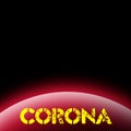 The planet and the word `corona`