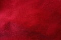 Surface of red velour cotton fabric Royalty Free Stock Photo