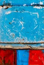 Old rusty metal background texture. grunge texture of colorful old paint surface Royalty Free Stock Photo