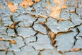 Surface of rusty iron with remnants of old paint, chipped paint, texture background Royalty Free Stock Photo