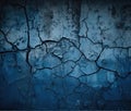 surface stone cracked rough cracks texture wall concrete toned background abstract blue navy background grunge blue dark Royalty Free Stock Photo