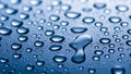 The surface tension and magnification effect of droplets showing clear edges Royalty Free Stock Photo