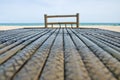 Surface texture of bamboo table