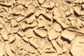 The surface texture dry cracked earth, close-up abstract background Royalty Free Stock Photo