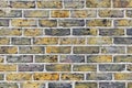 Surface texture of old brick wall in Tower of London castle, London - UK Royalty Free Stock Photo