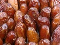 surface, texture of selected dried dates, natural oriental sweets food background