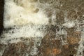 Surface turbulence and foam generation on stone substrate Royalty Free Stock Photo