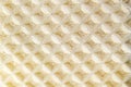 The surface of the waffle is large. macrofoto Royalty Free Stock Photo