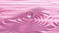 The surface of the water. Art background. Trending 3d motion design. The rainbow drop turns into a cube 3D illustration