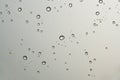 Surface water drops on car glass after the rain Royalty Free Stock Photo