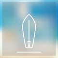 Surfboard icon. Vector illustration decorative design Royalty Free Stock Photo