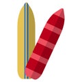 Surfboard icon, vector illustration Royalty Free Stock Photo