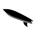 Surfboard icon vector design template basic RGB. Royalty Free Stock Photo