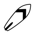 Surfboard icon vector design template basic RGB. Royalty Free Stock Photo