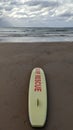 Surfboard on ballybunion beach on the Wild Atlantic Way