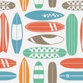 Surfboard Seamless Pattern