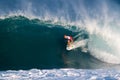 Surfer Adam Melling Surfing the Pipeline Masters Royalty Free Stock Photo