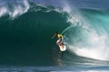 Surfer Andy Irons Surfing at Backdoor Hawaii Royalty Free Stock Photo