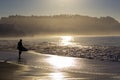 Surfer on Beach in Northern California