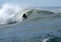 Surfer on a big wave Royalty Free Stock Photo