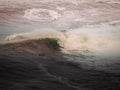 Surfer on a big wave