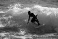 Surfer in black and white2