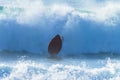 Surfer Board Crashing Wave