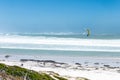 Surfer at Cape Of Good Hope with waves Royalty Free Stock Photo