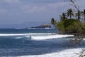 Surfer catch the wave