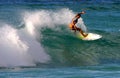 Surfer Cecilia Enriquez Surfing in Hawaii