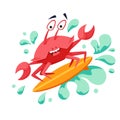 Surfer cool crab