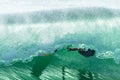 Surfer Crashing Tube Ride Wipe-Out