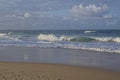 Surfer enjoying waves. Royalty Free Stock Photo