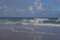 Surfer enjoying waves. Royalty Free Stock Photo