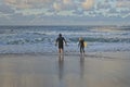 Surfer enjoying waves. Royalty Free Stock Photo