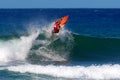 Surfer Flynn Novak Surfing in Honolulu, Hawaii Royalty Free Stock Photo