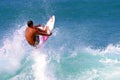 Surfer Fred Patacchia Surfing in Hawaii Royalty Free Stock Photo