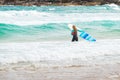 Surfer girl at Bondi Beach Royalty Free Stock Photo